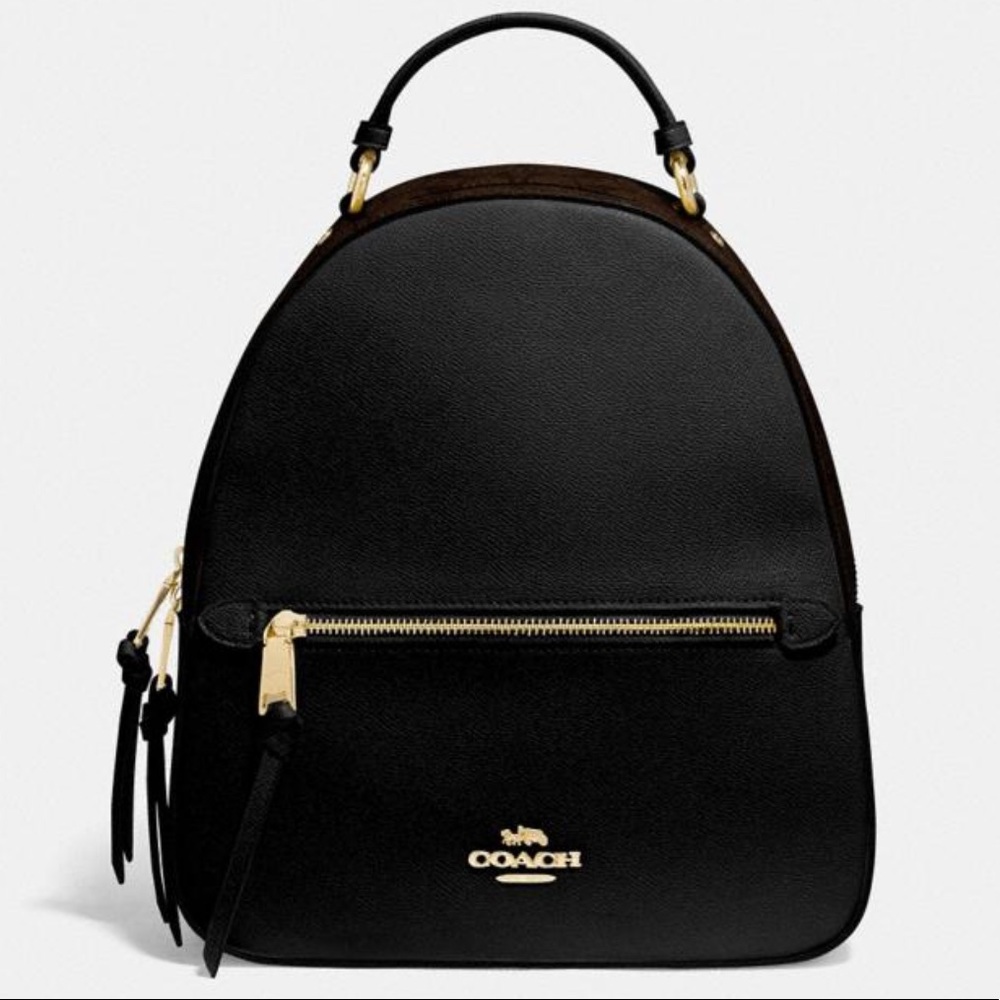 COACH JORDYN SIGNATURE LEATHER BACKPACK